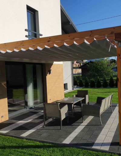 Rozwijane żagle słoneczne przeciwsłoneczne